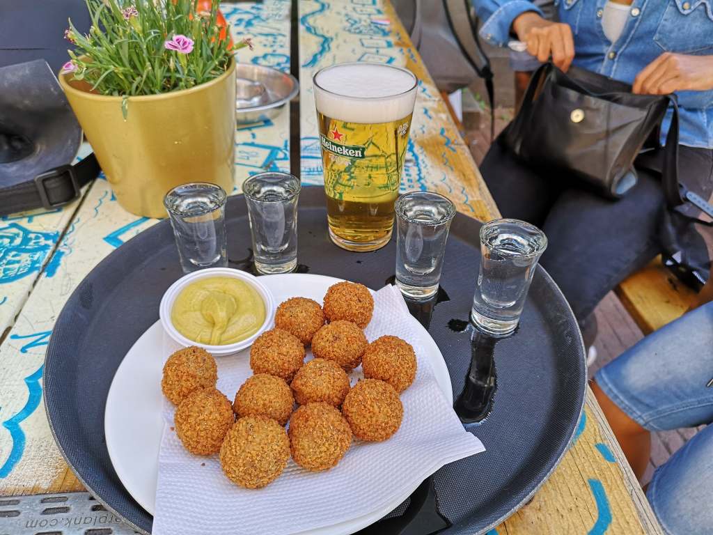 Bitterballen served during the Amsterdam Food Tour